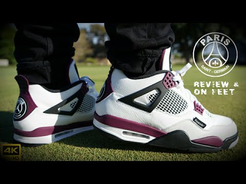 AIR JORDAN RETRO 4 "PSG" REVIEW & ON FEET