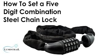 How To Set a Combination Bike Steel Chain Lock