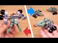 Micro LEGO brick cannon tank transformer mech - Monster Gun
