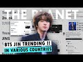 BTS Jin Trending Worldwide In THE PLANET OST