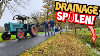 ROHRKREPIERER! | SPÜHLGERÄT MACHT SCHLAPP! | DRAINAGE SPÜLEN mit HANOMAG GRANIT 500 | Mr. Moto
