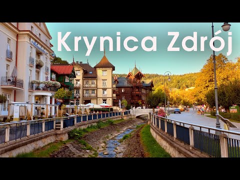 Krynica Zdrój - Poranny spacer 4K