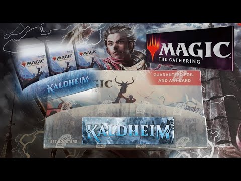 , title : 'Kaldheim mtg : ouverture d'une boîte de 30 boosters d'extensions, cartes @Magic: The Gathering !'