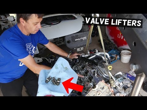 DODGE DART VALVE LIFTERS REPLACEMENT REMOVAL. NOISY VALVE LIFTERS