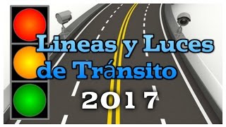 Como Conducir con lineas y luces de Señales de Transito al manejar carro carrera coche
