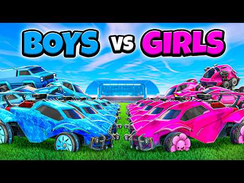 Boys vs Girls Fight For $1000 in Rocket League!