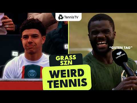 The Best Tennis Catch Ever?! 😤 | Weird Tennis Grass SZN 2026