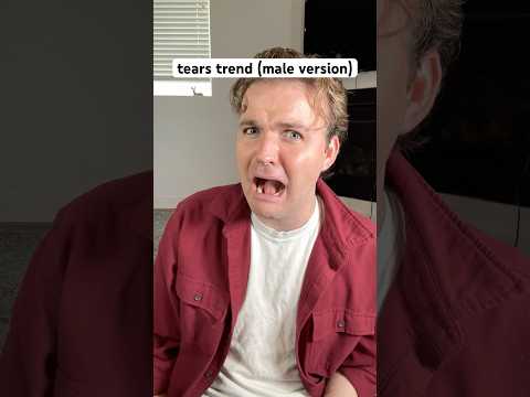 attempting the tears trend (male version) #sabrinacarpenter #tearstrend