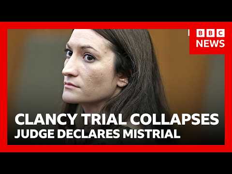 Lindsay Clancy trial collapses - judge declares mistrial as jurors fail to reach verdict | BBC News