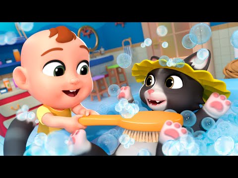 Kitty’s Bubble Bath Song | Lalafun Nursery Rhymes & Kids Songs