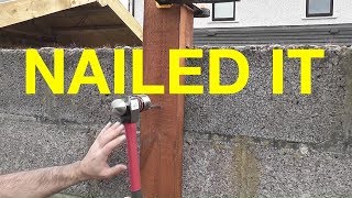 How to Fit a Post to a Concrete Block Wall Yourself