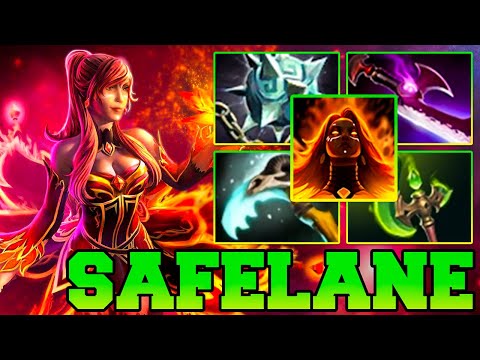 20 Kills Safelane Lina !! Lina Dota 2 Carry With 23 Kills Build Pro Gameplay Guide 7.35