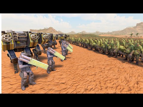 MULTI BARREL ROCKET LAUNCHER & T-45 vs 2,000,000 NURGLE ARMY | Battle Simulator 2