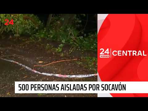 Sistema Frontal: socavón en Villarrica ha afectado a 500 personas | 24 Horas TVN Chile