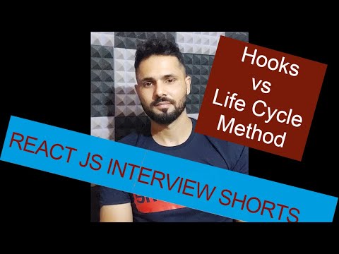React interview questions shorts 5 Hooks vs Life cycle method shorts reactjs in Hindi