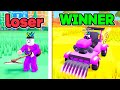 I Use a Upgraded Mower To Mow Grass FAST On Roblox