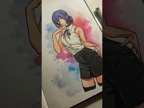 reze from chainsaw man#art#chainsawman#rezearc #reze #makima #denji #drawing #animedrawing