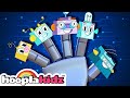 EP 9 Robot Finger Family HooplaKidz Nursery Rhymes