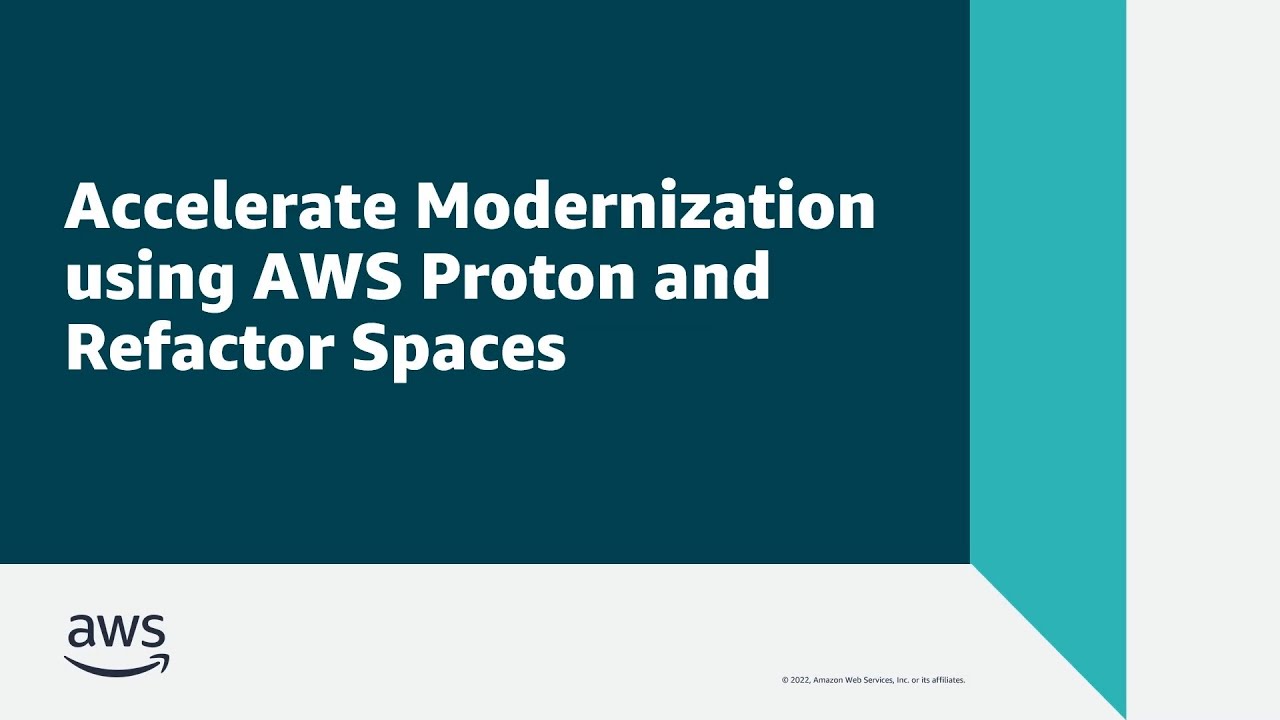 Accelerate Modernization using AWS Proton and Refactor Spaces | Amazon Web Services