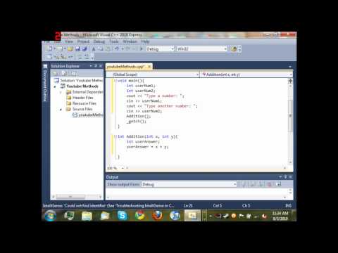 Visual C++ 2010 Tutorial 5 - Passing Variables