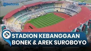 Download lagu STADION GELORA BUNG TOMO (GBT) Surabaya. Stadion Megah Dikelilingi Tambak & Sawah mp3