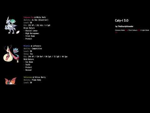 Caly-I team repport - VGC 2021 series 10