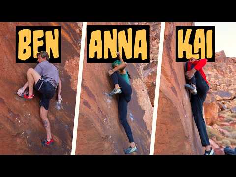 Climbing the (nearly) IMPOSSIBLE slab in Red Rocks 🤯 with Kai Lightner & Ben Hanna