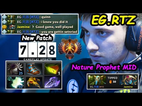 11K MMR EG.RTZ Spamming [Nature Phophet] MIDLANE New Patch 7.28 Gameplay Update Dota 2 Perspective