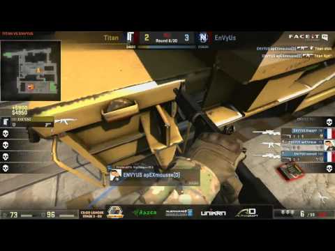 CS:GO EnVyUs vs Titan (train) - FACEIT League 2015