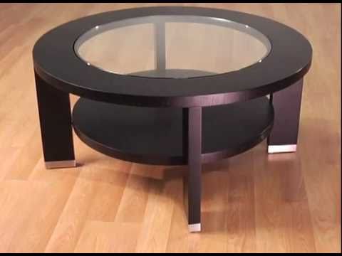 Alta 40-Inch Round Glass Coffee Table