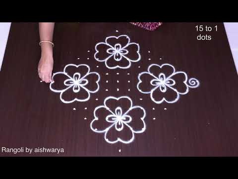 Easy Friday Kolam for Festival