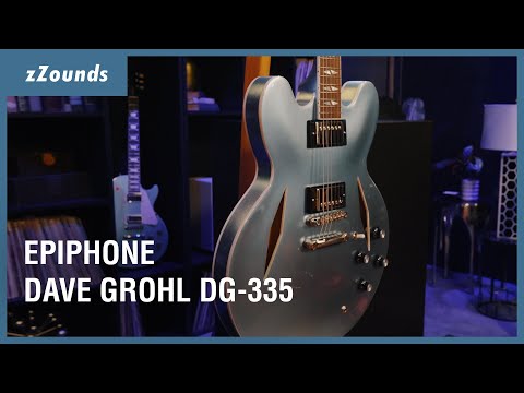 Epiphone Dave Grohl DG-335 Electric Guitar, Pelham Blue image 11