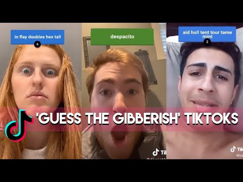 'Guess The Gibberish' Tiktok Challenge Compilation