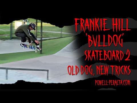 Powell Peralta Frankie Hill Bull Dog Skateboard Deck Silver