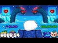 Leviathan Hunting For 24 HOURS in BloxFruits..