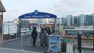 Tower Millennium Pier and Tower Hill (Tower of London) look around
