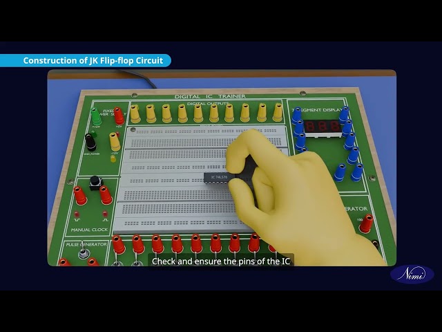Verify the truth tables of flip - flop ICs (RVerify the truth tables of flip - flop ICs (RS,D,T,JK,MSJk) LEDs- part -2