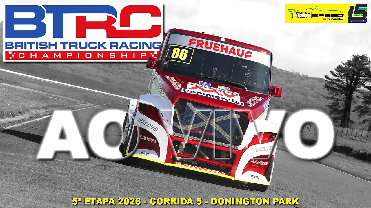 🔴 BRITISH TRUCK RACING CHAMPIONSHIP | Corrida 5 | 5ª Etapa 2026 | Leicestershire (UK) | AO VIVO