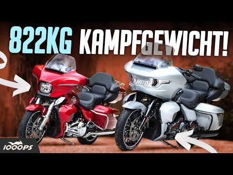 Harley-Davidson Touring-Modelle 2026 im Test: Road Glide Limited vs. Street Glide Limited