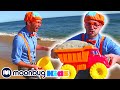 BLIPPI Learn Colors And Counting At A Beach ABC 123 Moonbug Kids Fun Cartoon Learning Rhymes