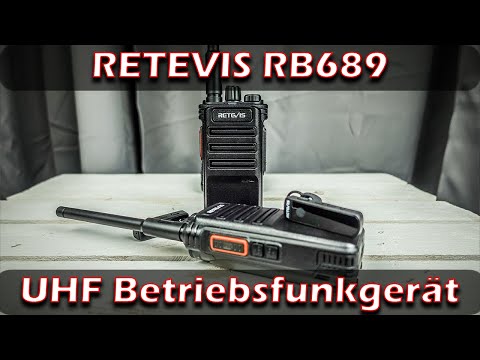 Retevis RB689 - 5Watt Betriebsfunkgerät UHF (450-470MHz) mit Bluetooth Headset