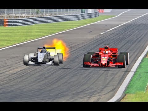 Ferrari F1 2018 vs Formula JET Engine - Monza