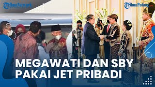 Megawati dan SBY Pakai Jet Pribadi saat Hadiri Pernikahan Kaesang Erina, Disambut Para Kader
