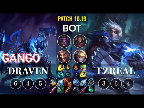CGA Gango Draven vs Ezreal Bot - KR Patch 10.19