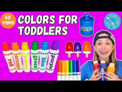 Best Learning Colors Videos for Toddlers - ONE HOUR - Learn with Ms  Alyssa