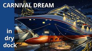 CARNIVAL DREAM in Dry Dock #carnival #carnivalcruise #cruiseship #cruise #cruiselife #carnivaldream