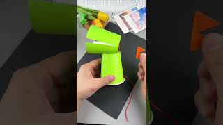 Don’t throw away the used paper cups, come and make a cute little dinosaur#reels #craft #art #gadget