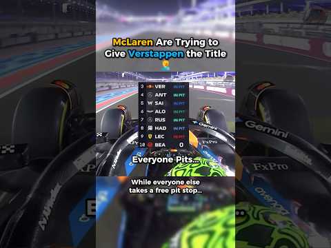 McLaren Helping Verstappen to the Title 🤯