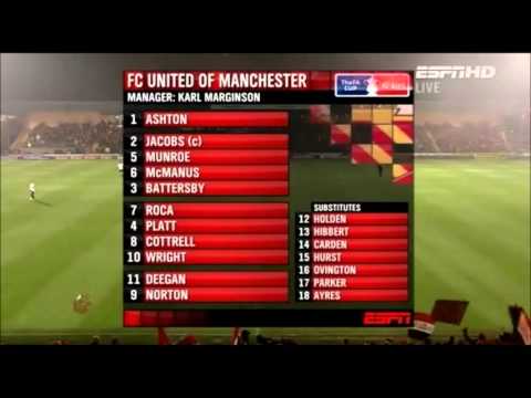 Bring on United-FC United fans before the Rochdale game