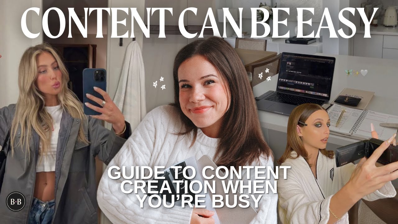 How to be a content creator when you don’t have time to film a morning routine every day..